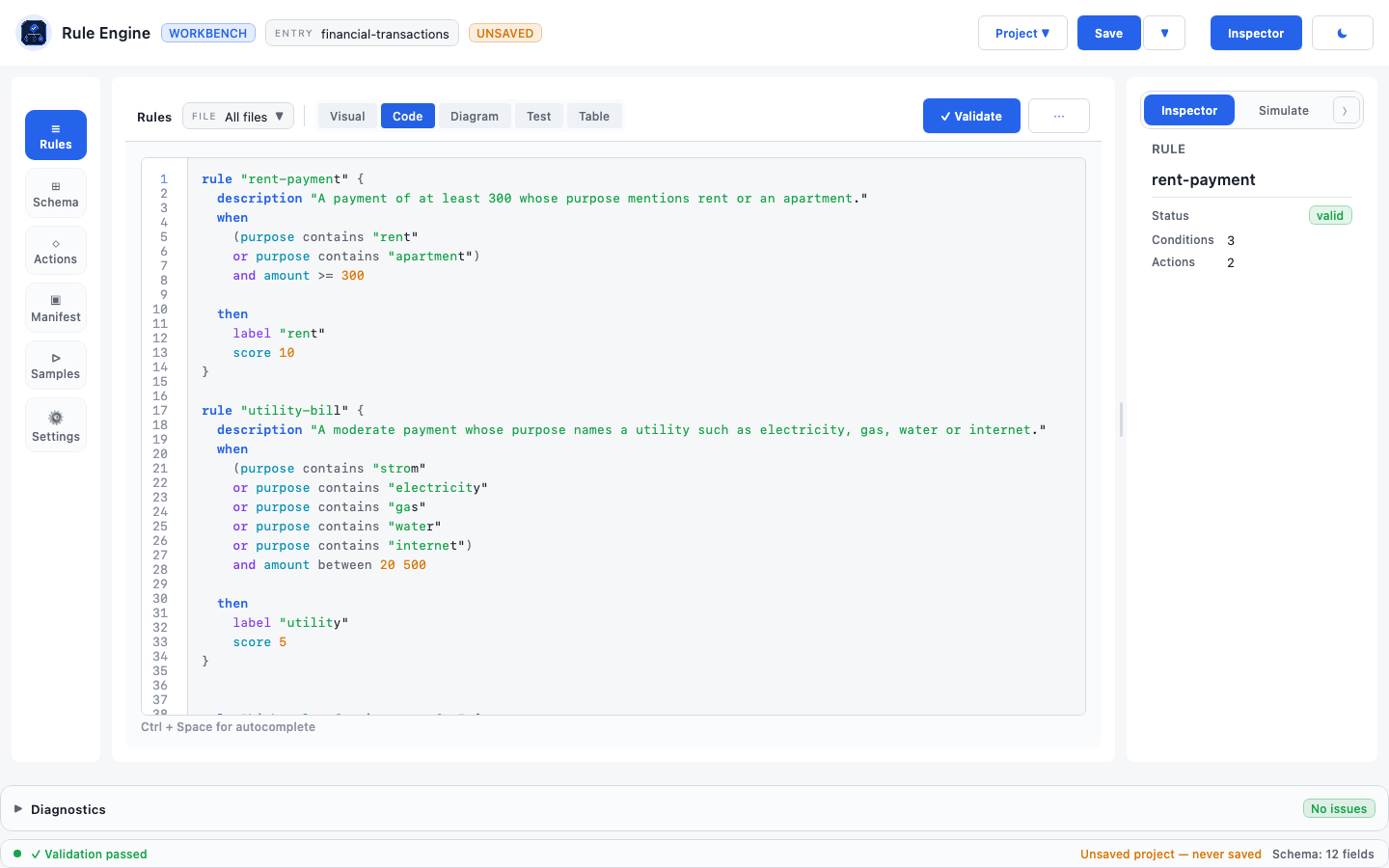 Code view, light mode